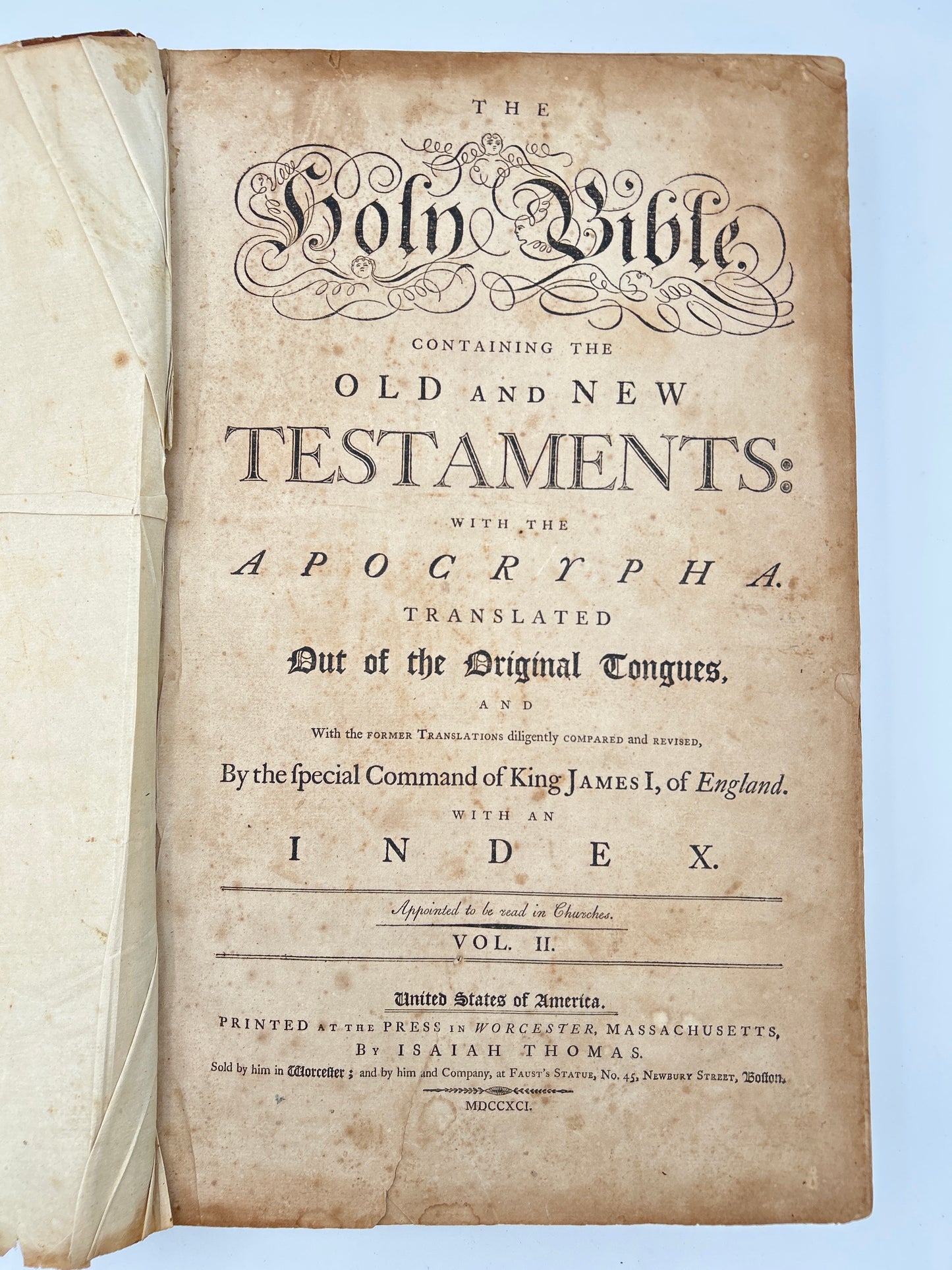 ”Thomas Bible” In Two Volumes