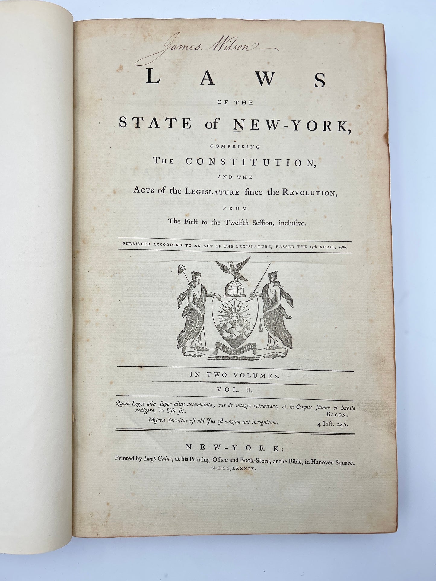 Laws of the State of New York Comprising the Constitution, and the Acts of the Legislature since the Revolution