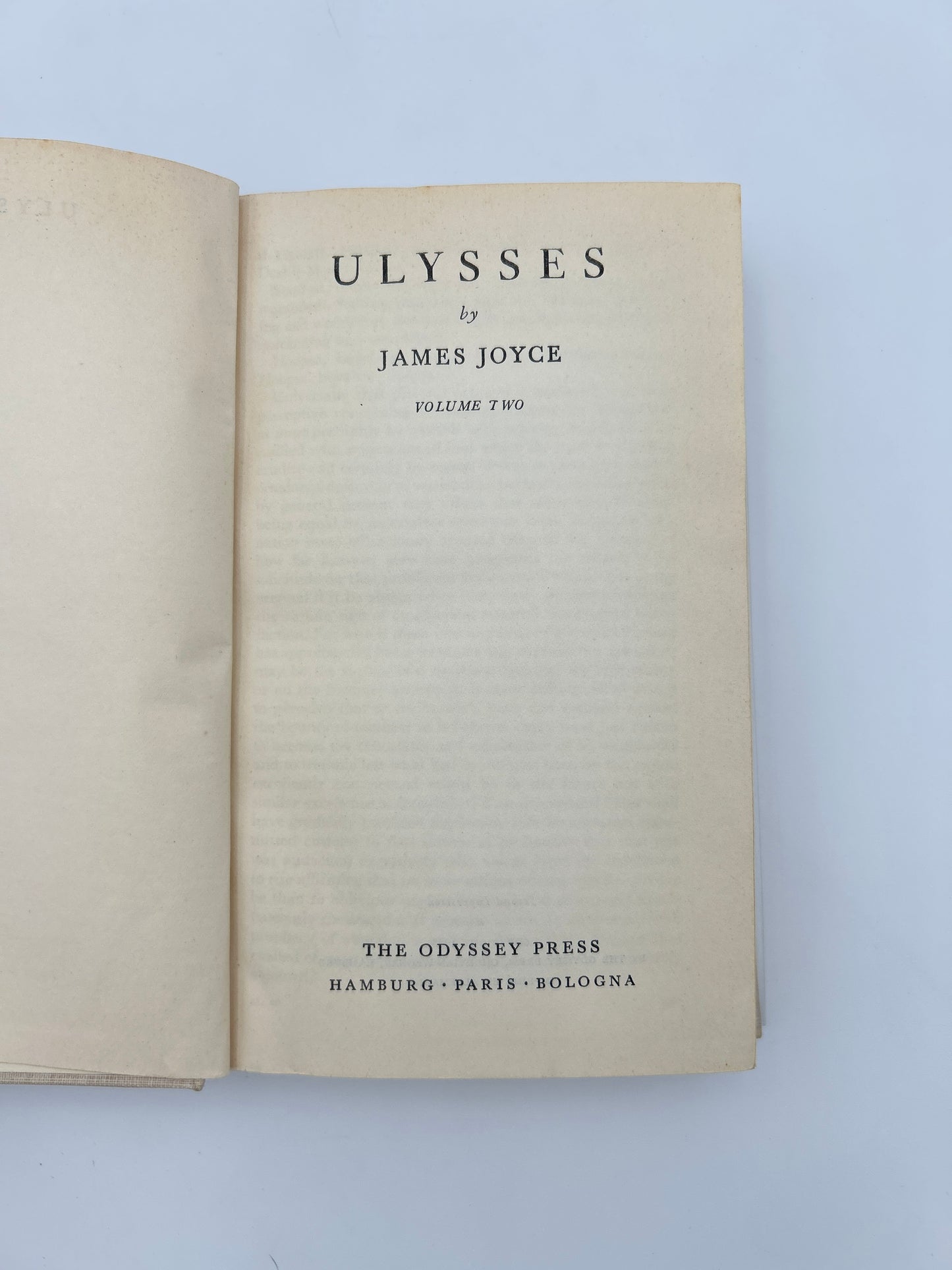 Ulysses 2 volume