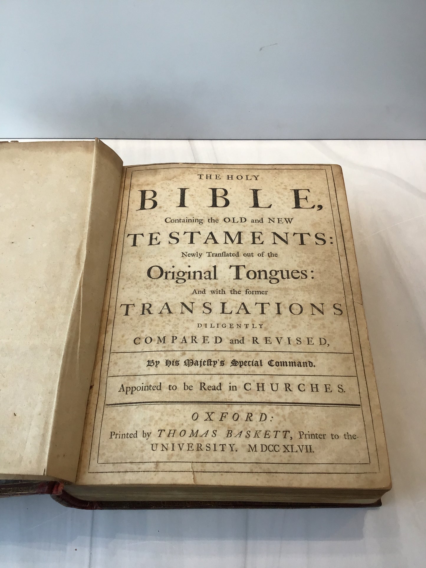 -King James Bible 1747*