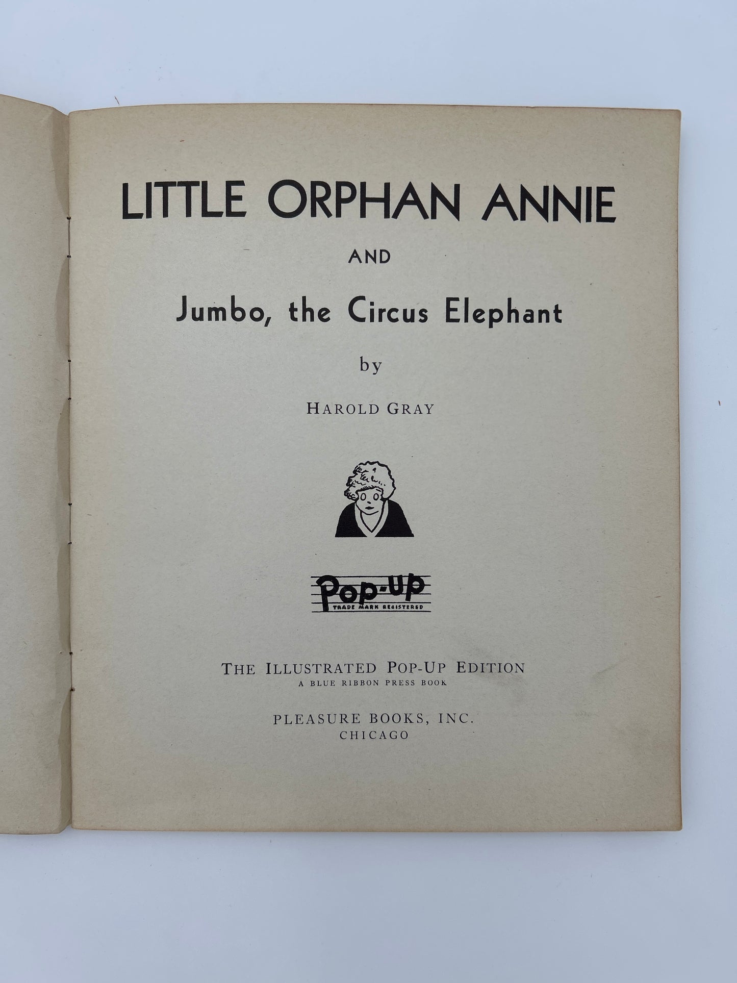 Little Orphan Annie and Jumbo, The Circus Elephant Pop-up Book