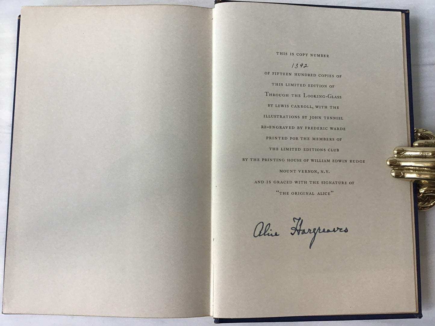 -Signed Alice's Adventures in Wonderland/Through the Looking-Glass