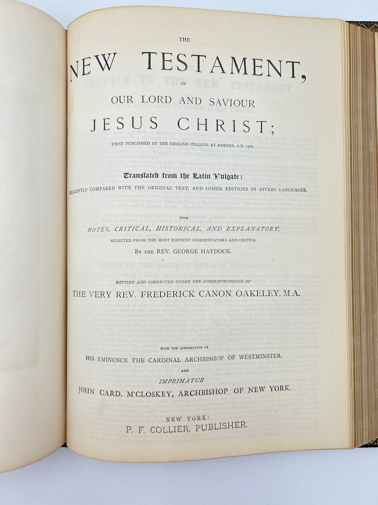 Catholic Family Bible 1884