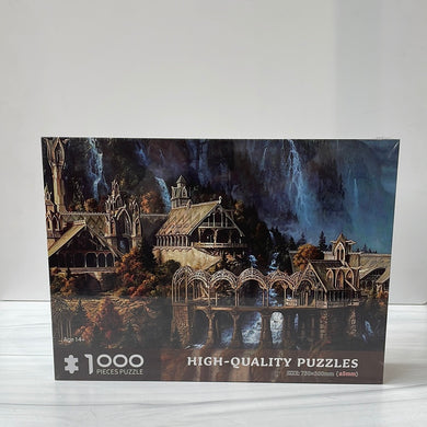 -Lord of the Rings 1000 piece Puzzle, Waterfall Town*