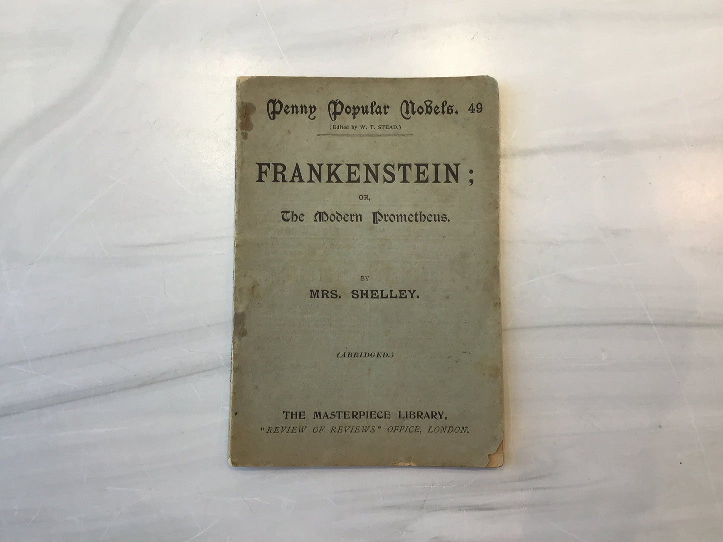 -Frankenstein; or, The Modern Prometheus*