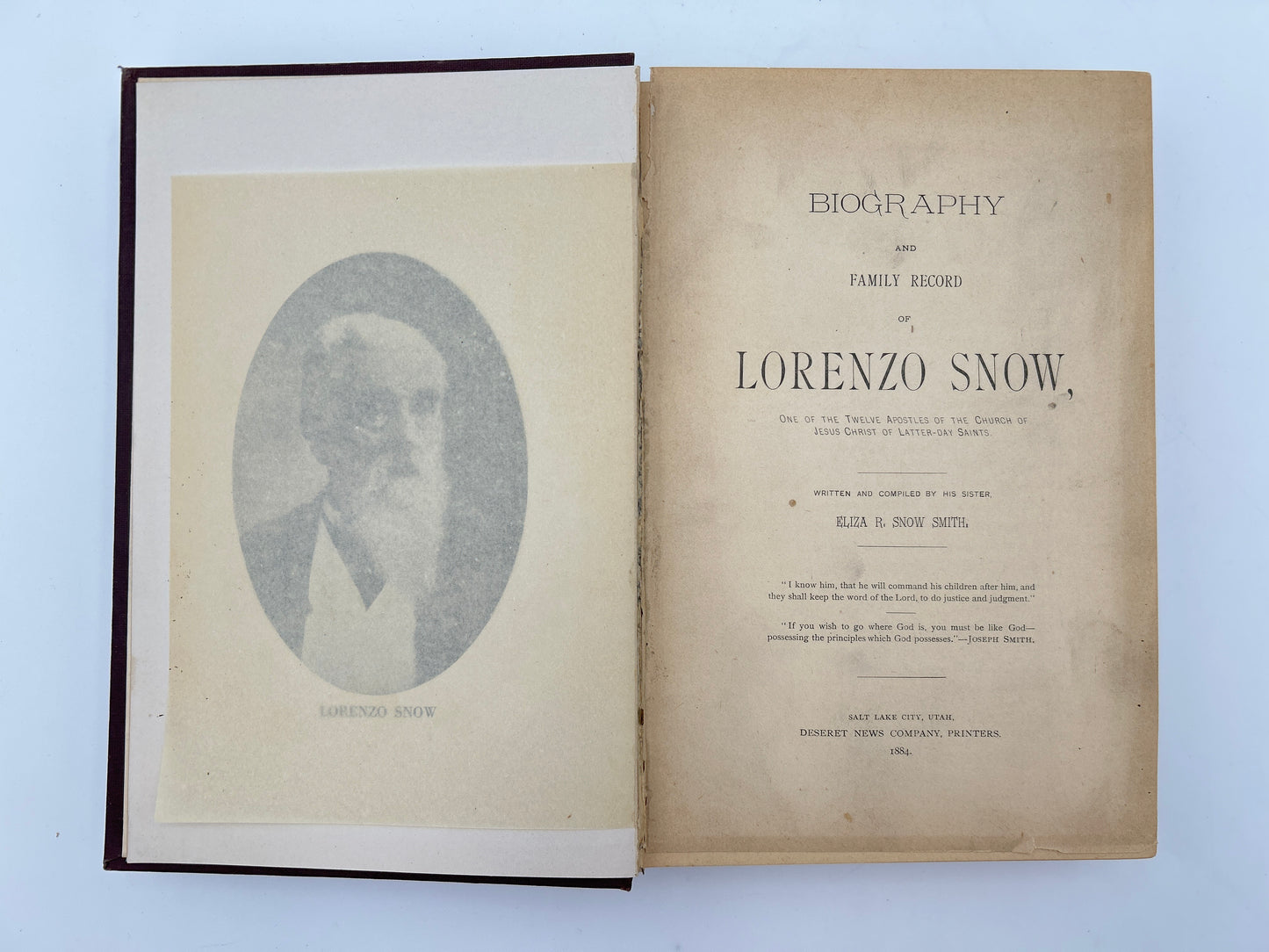 Biography and Family Record of Lorenzo Snow