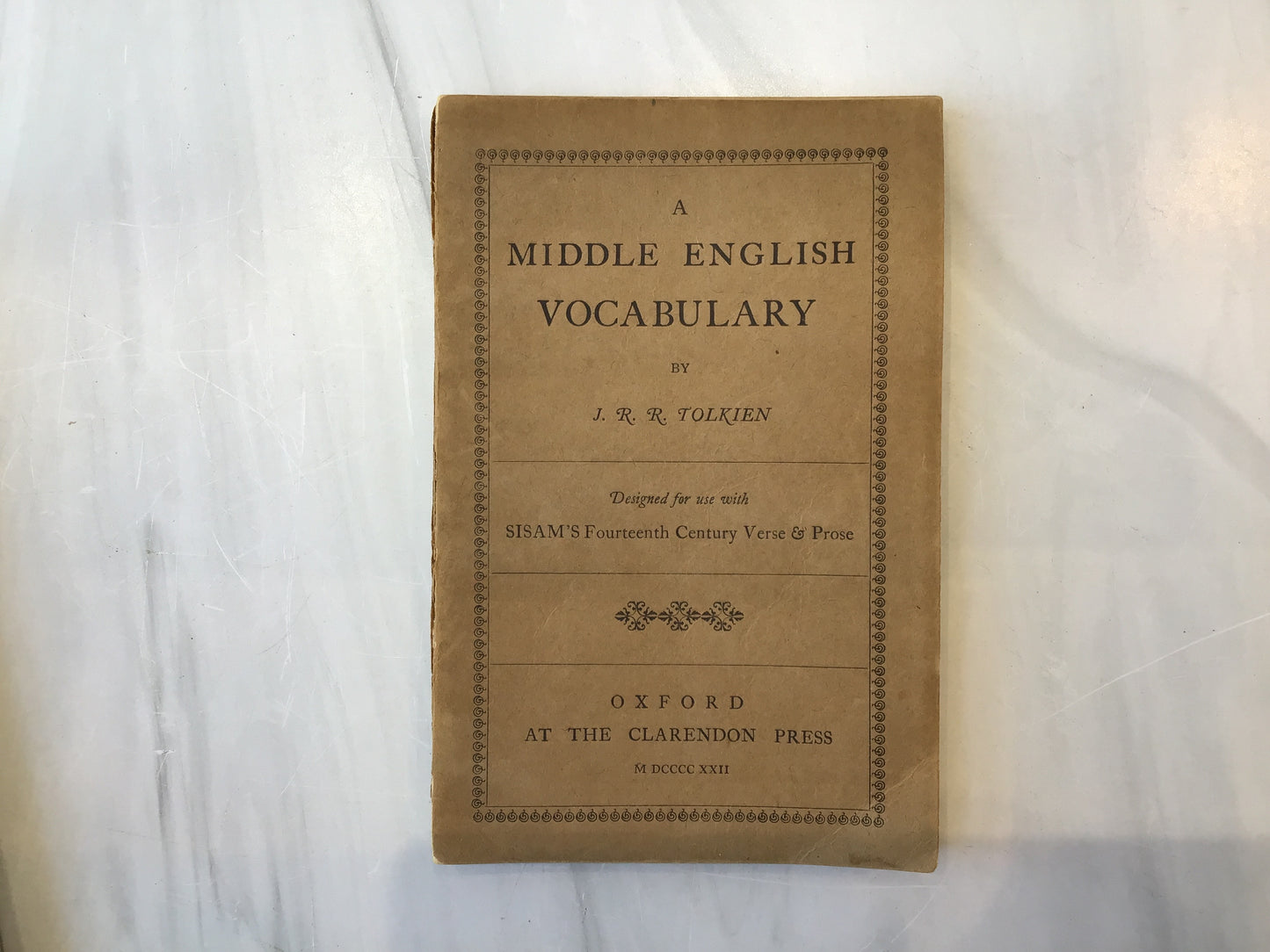 -A Middle English Vocabulary*