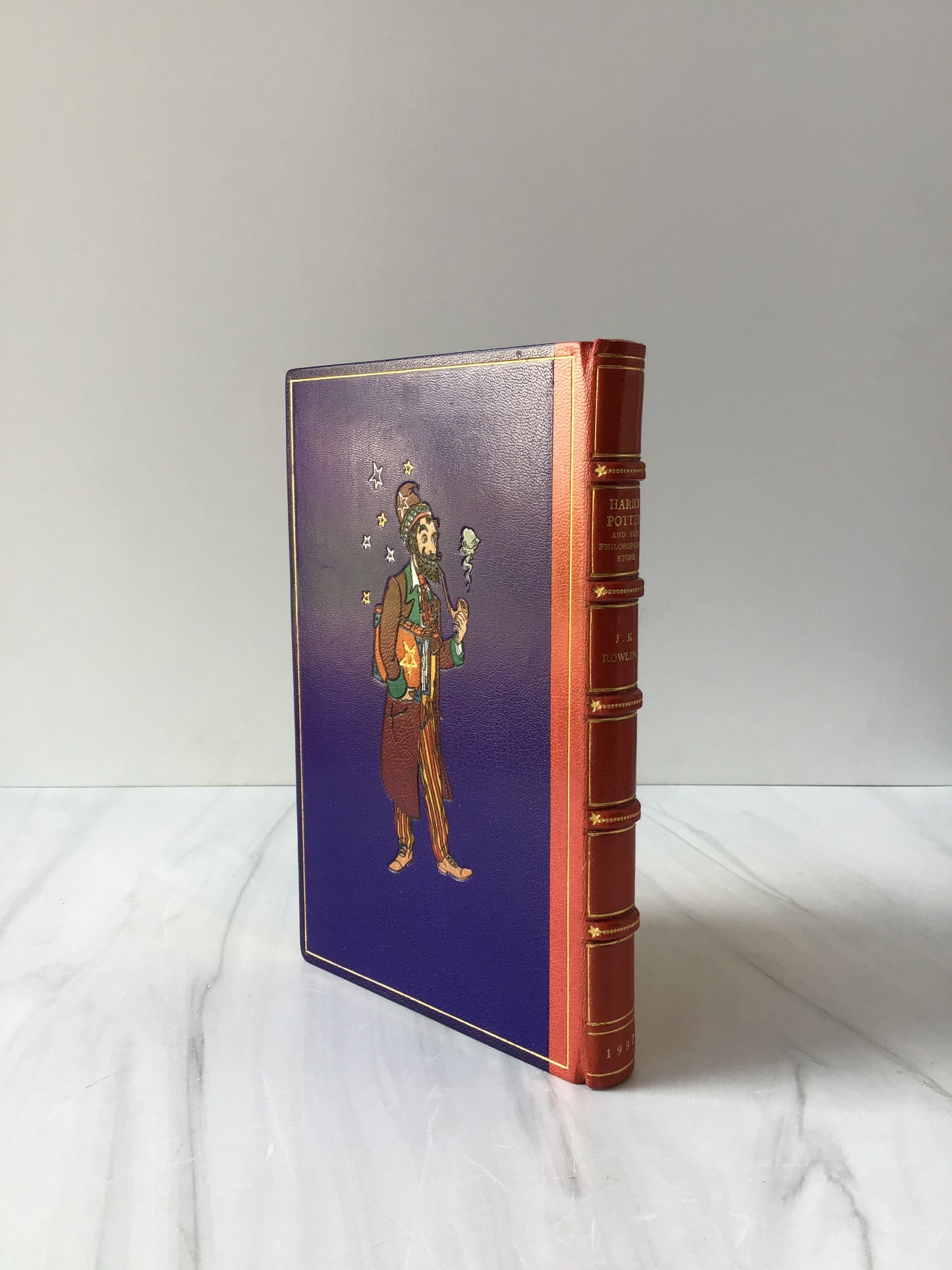 -Harry Potter and the Philosopher's Stone - First Edition Leather Bound