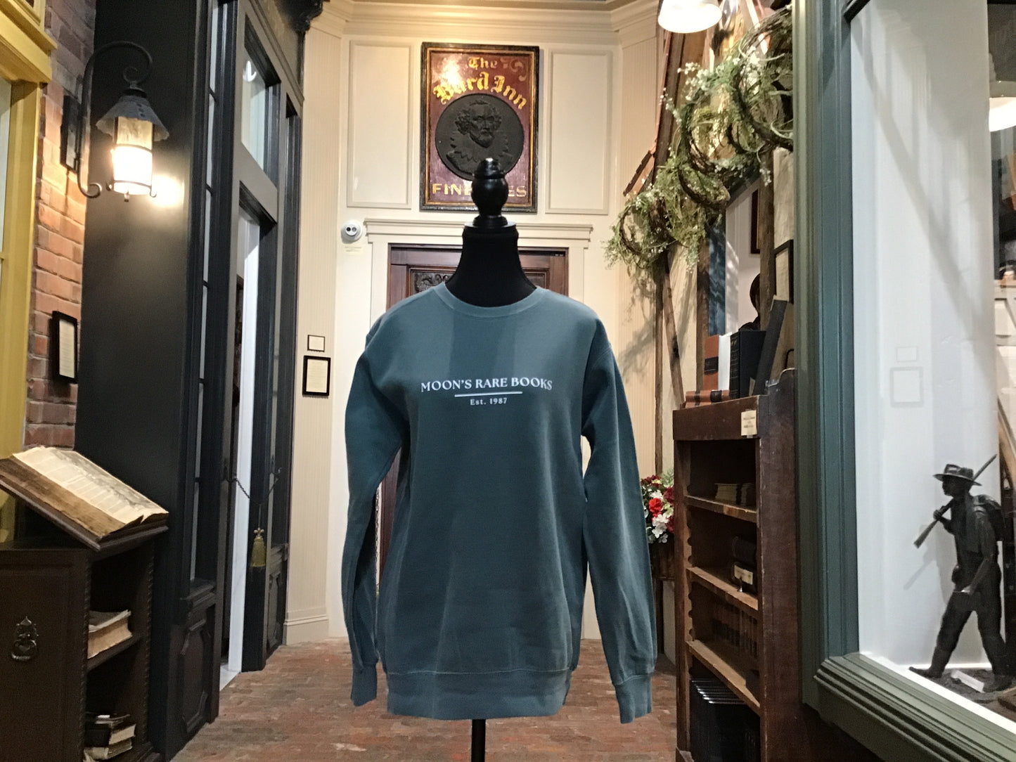 -Moon's Rare Books Crew Neck Sweatshirt (Dark Green)*