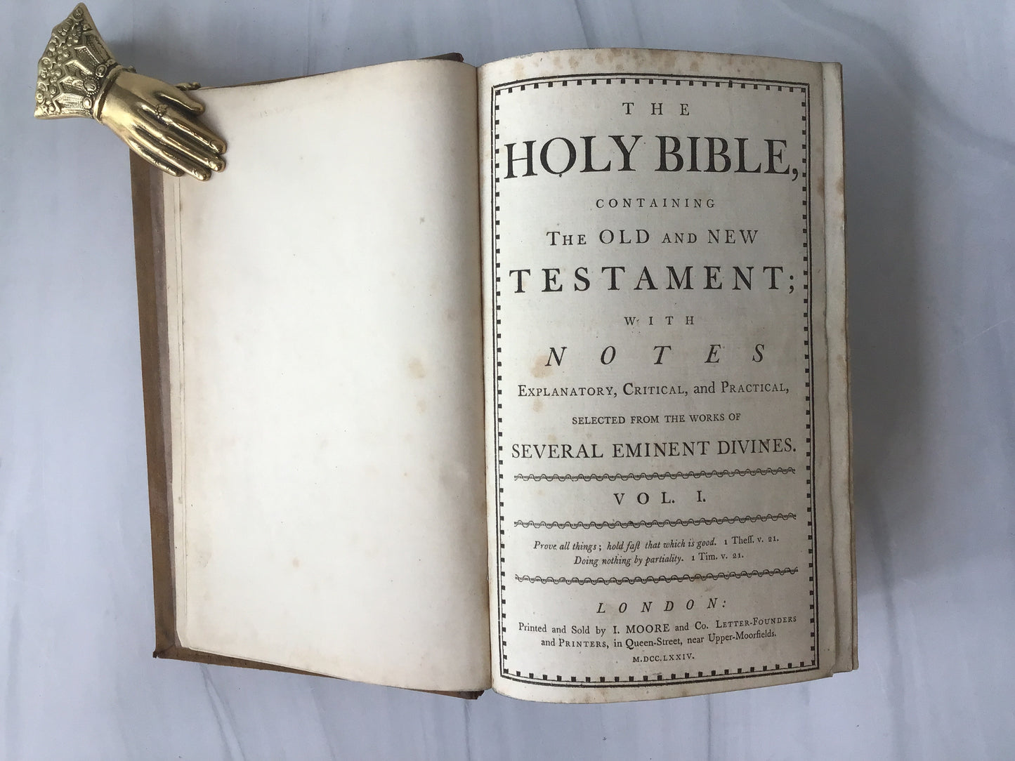 -Holy Bible 1774 vol 1 - 4*