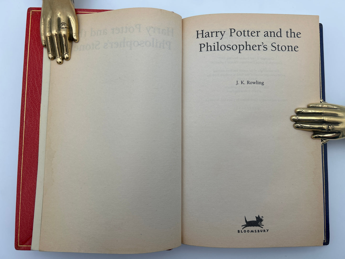 -Harry Potter and the Philosopher's Stone - First Edition Leather Bound