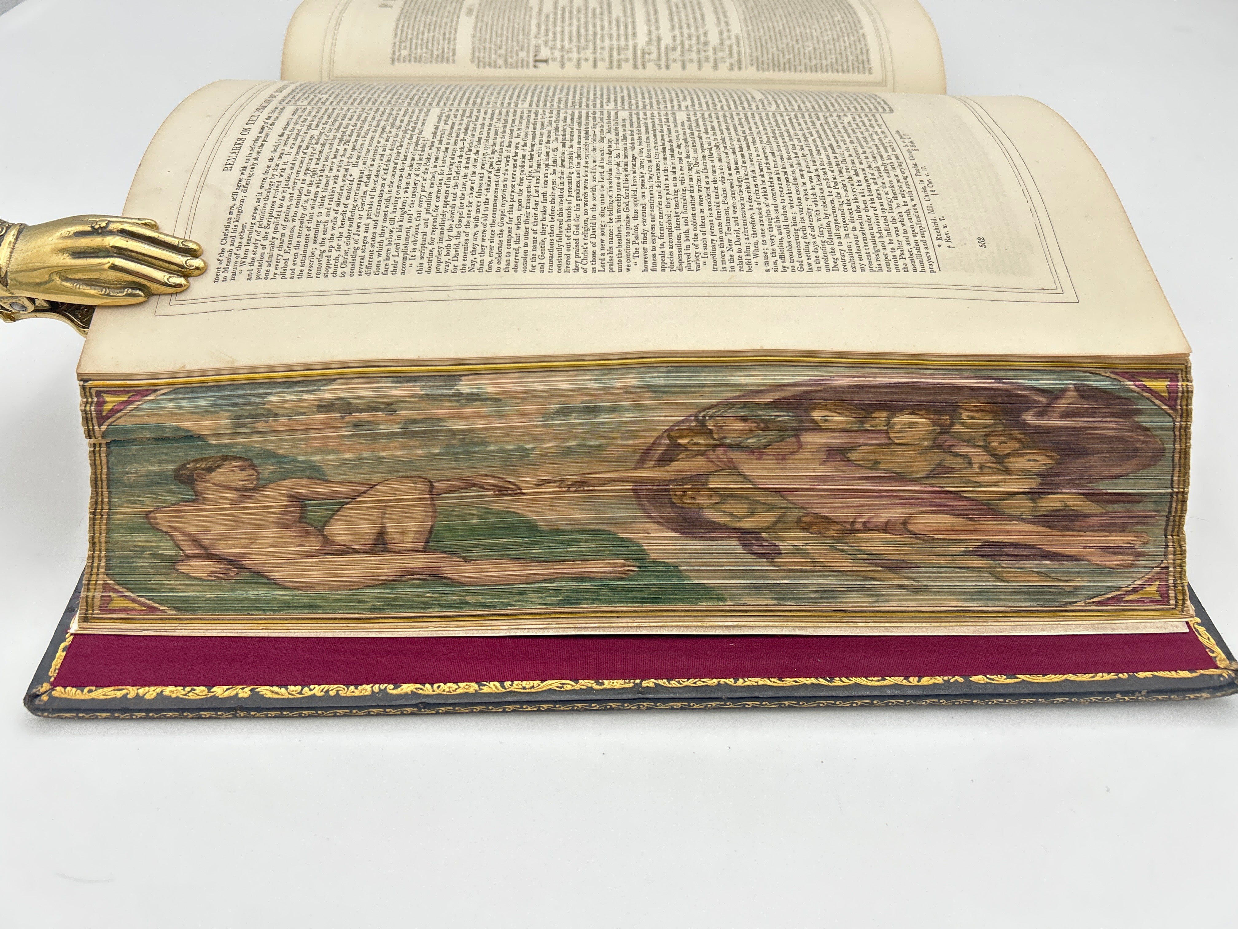 Holy Bible ca. 1880s with Double Fore-edge Paintings – Moons Rare