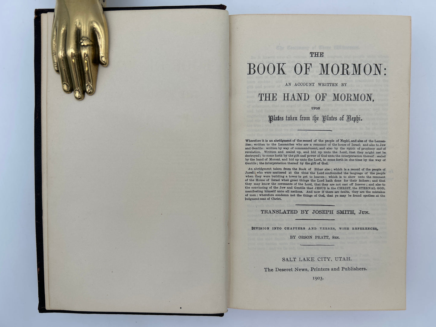 Book of Mormon 1903