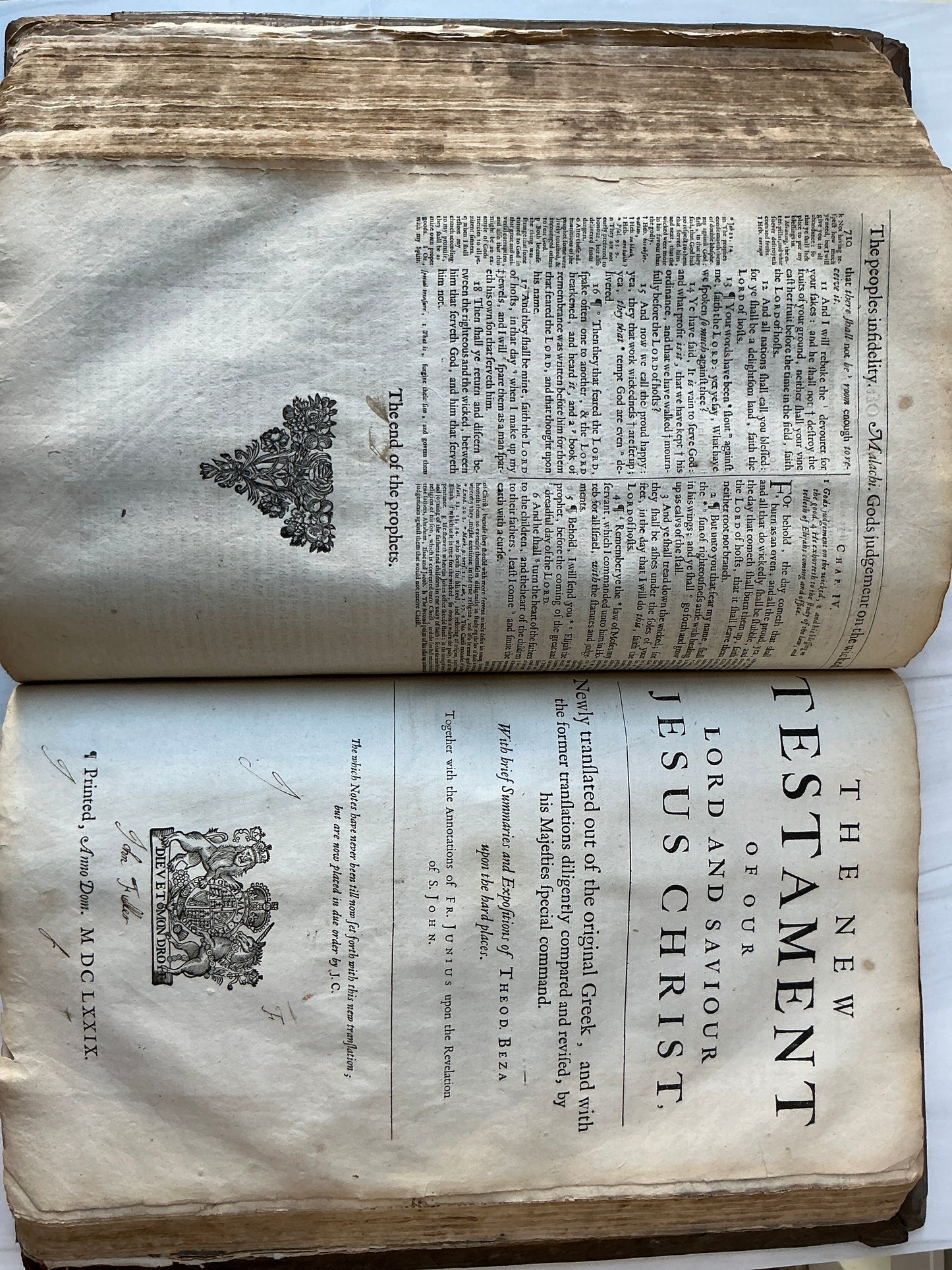 King James Bible with Geneva Notes