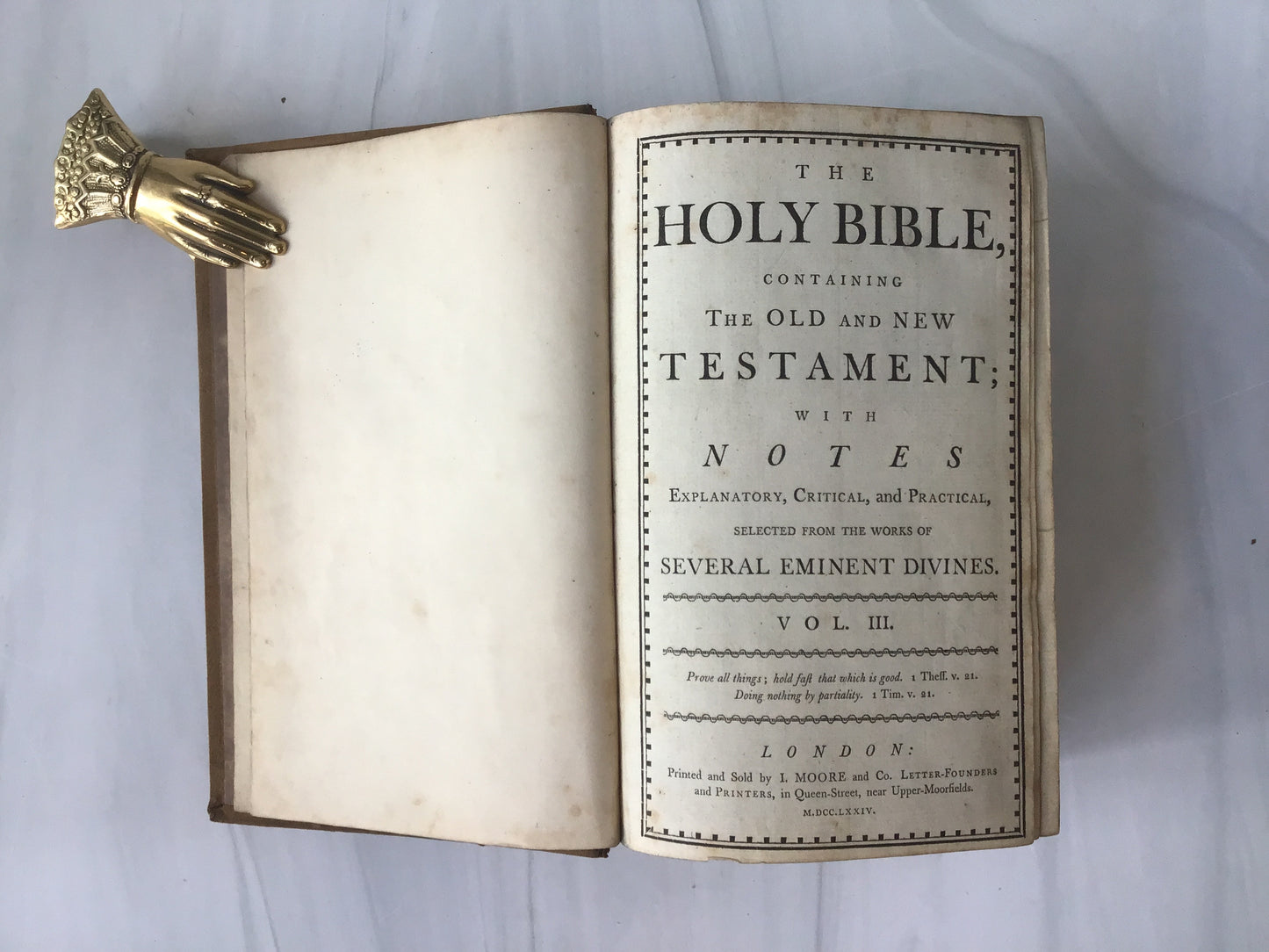 -Holy Bible 1774 vol 1 - 4*