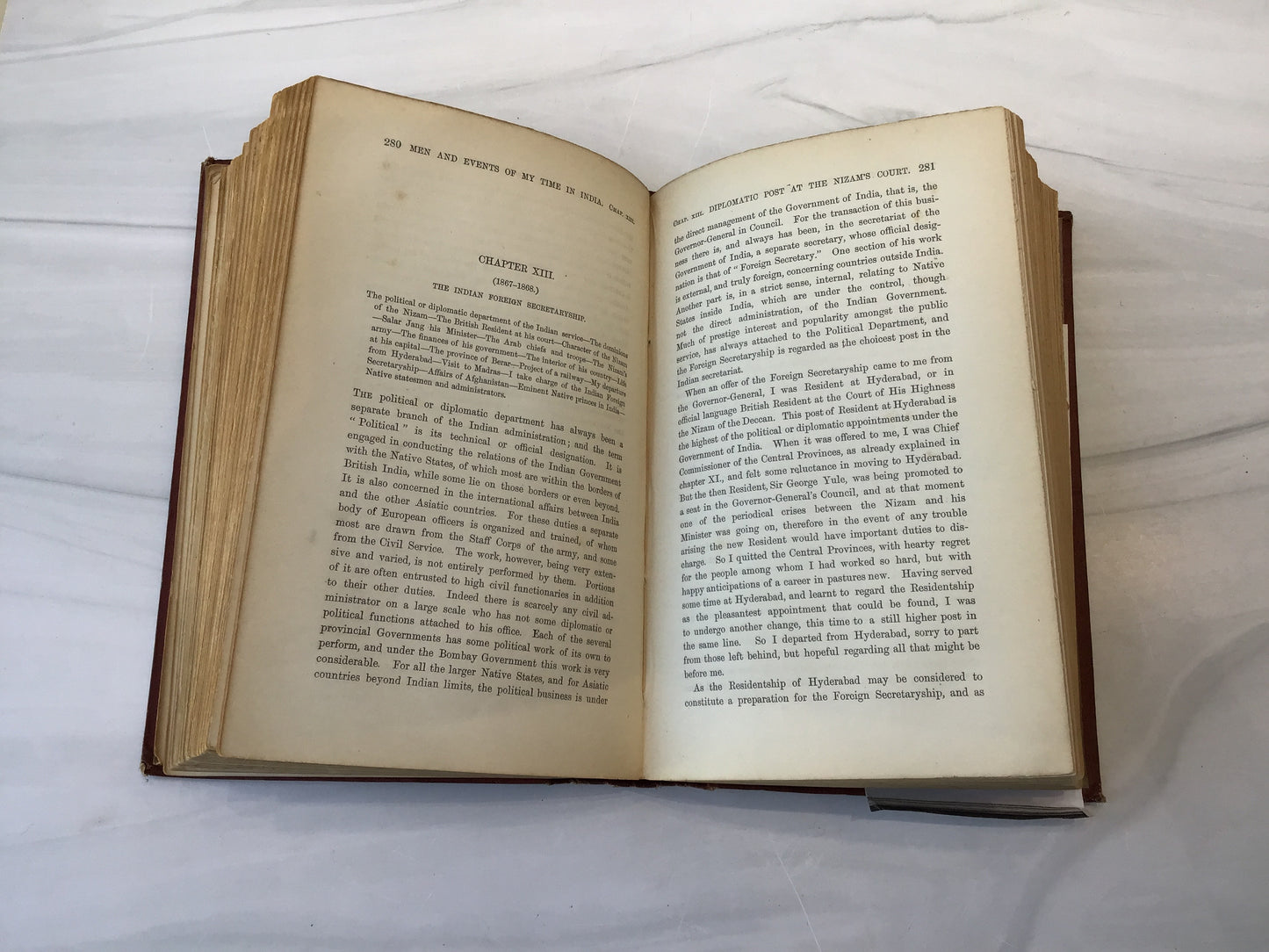 -Florence Nightengale's copy of Men and Events of My Time in India*