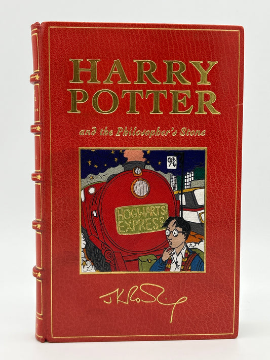 -Harry Potter and the Philosopher's Stone - First Edition Leather Bound