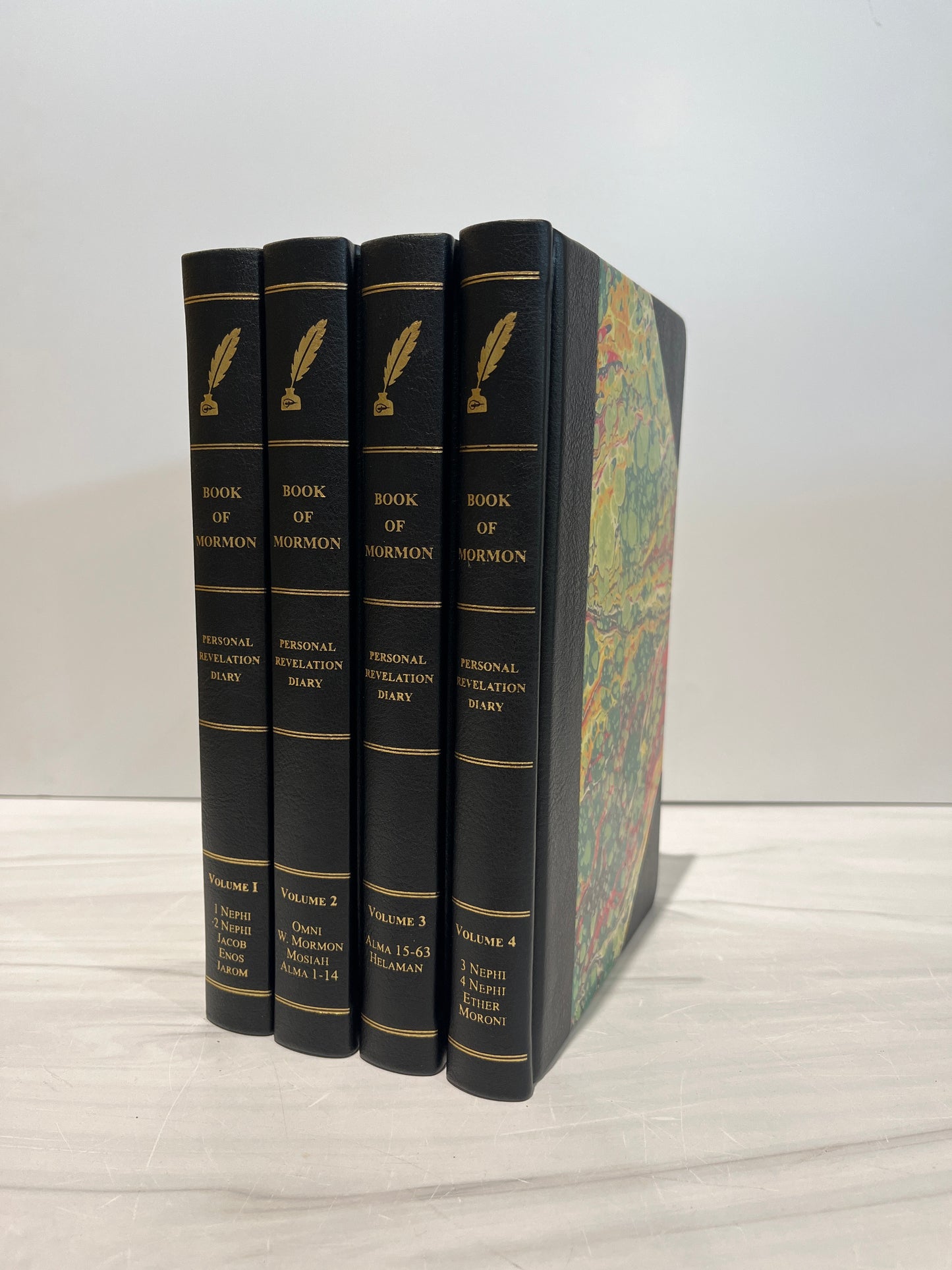 "Personal Revelation Diary" 4 Vol Set of a First Edition Book of Mormon - 1830*