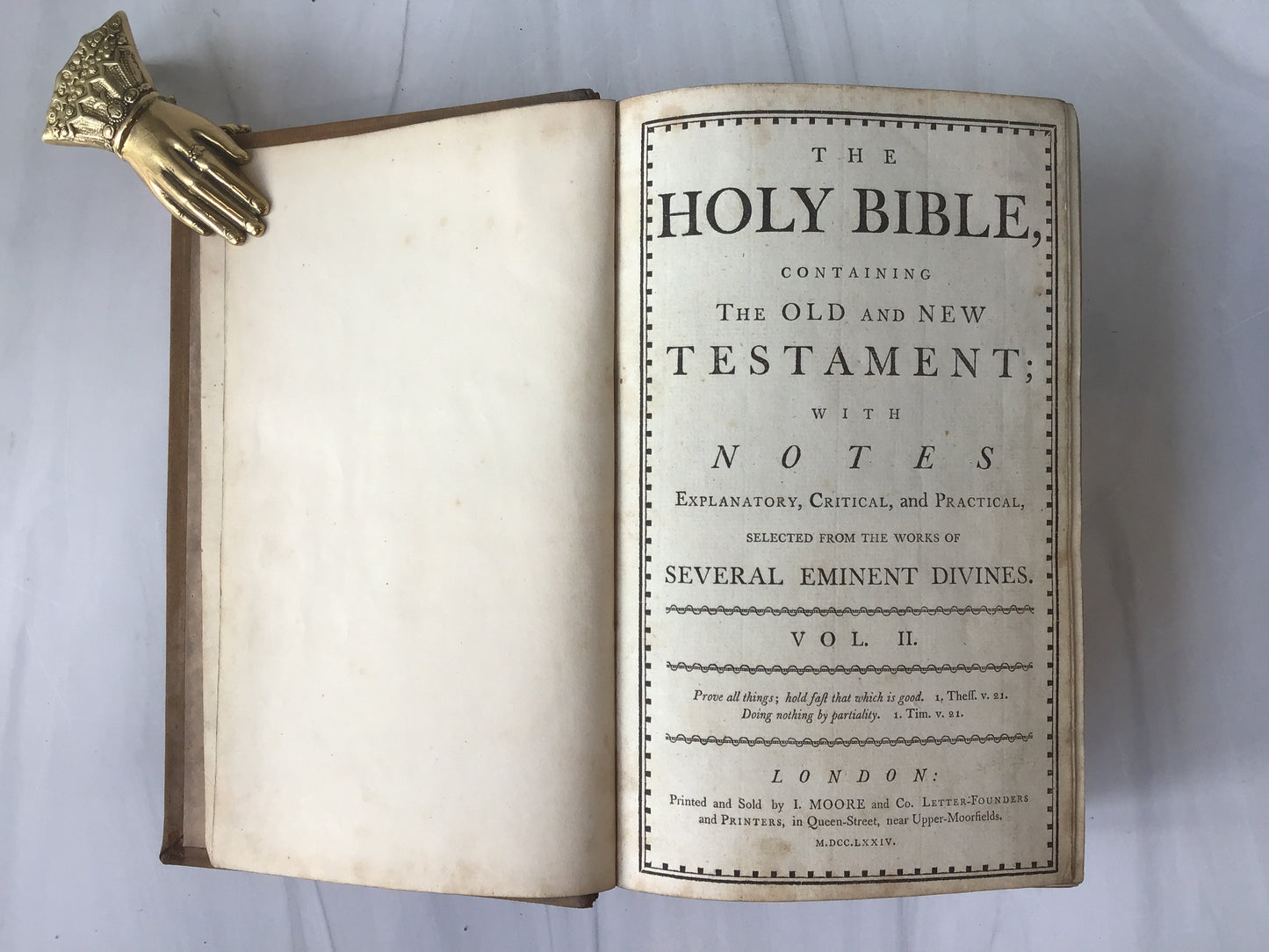 -Holy Bible 1774 vol 1 - 4*