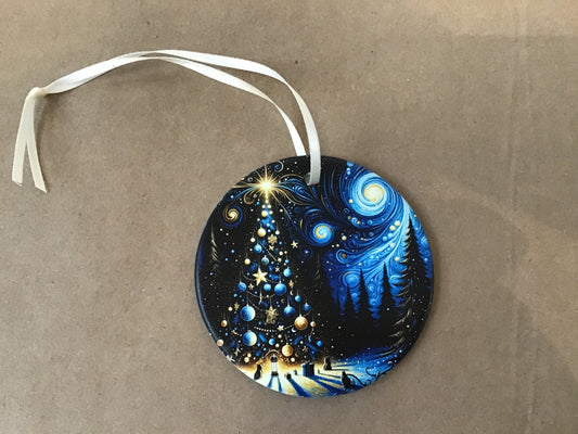 Starry Night Christmas Ornament