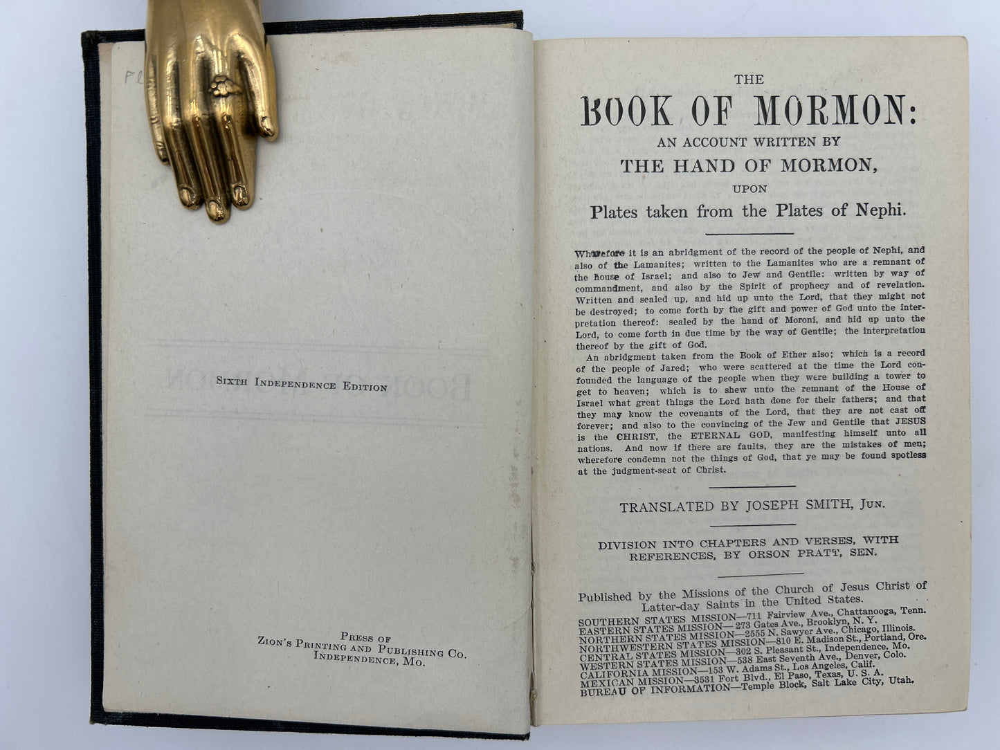 Book of Mormon 1913