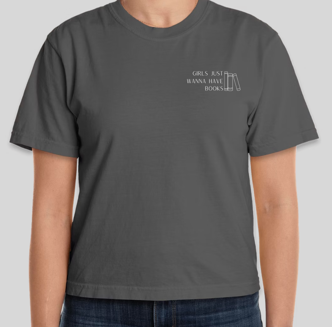 -Girls Just Wanna Have Books T-shirt*