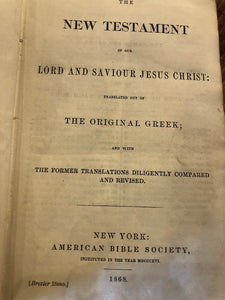 ^1868 New Testament