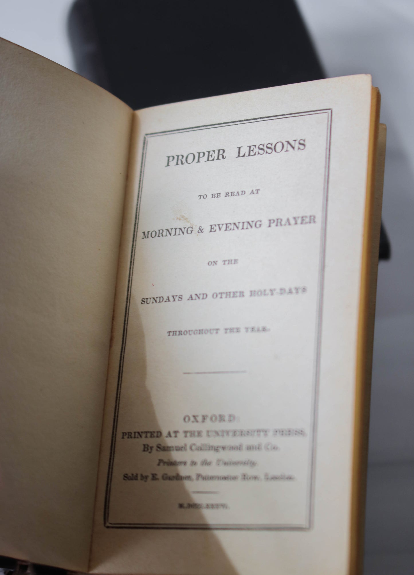 -Book of Common Prayer & Proper Lessons 1836*