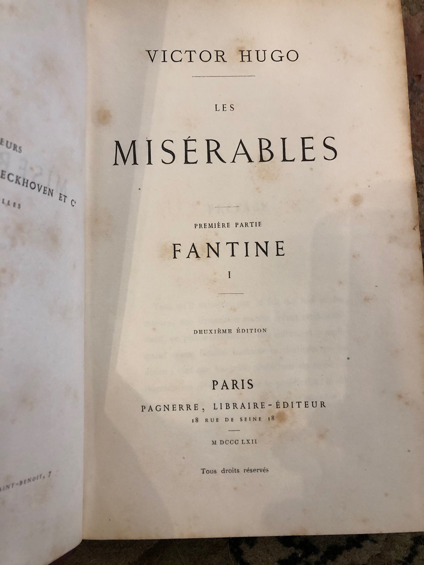 -Les Misérables ( 10 volume set )*