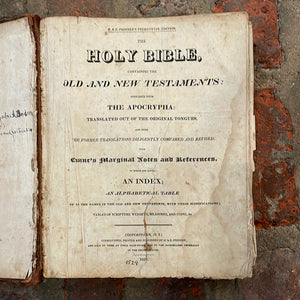 -Cooperstown Phinney Holy Bible 1829