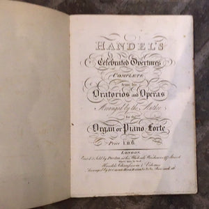 ^Handel's Celebrated Overtures